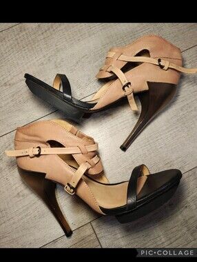 AllSaints Spitalfields "Jacks Place" Strappy High Heel Sandals.